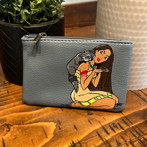 HAND PAINTED Cartoon Princess Raccoon coin purse! NWT! - Picture 1 of 7